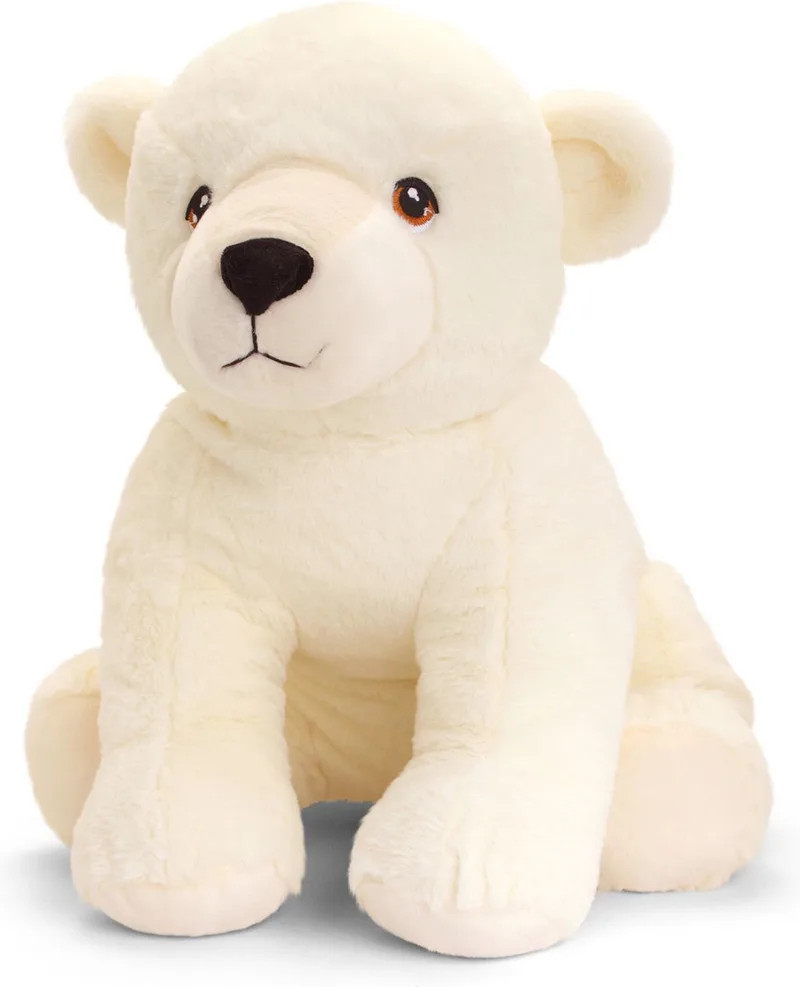 Keeleco Toys Knuffel - IJsbeer - dieren knuffels - pluche - 45 cm by Keel Toys in White – product photo