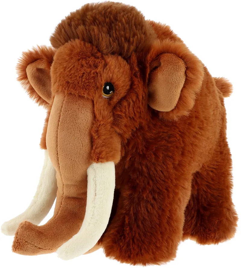 Keeleco wolharige mammoet knuffel - 25 cm - dierenknuffels van Keel Toys in Bruin – productfoto