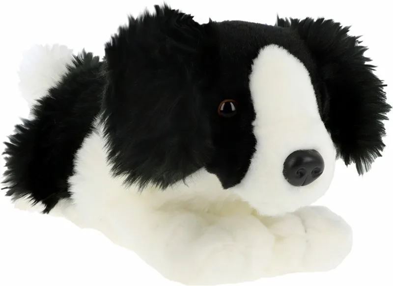Knuffeldier Puppy Border Collie hond - zachte pluche stof - premium knuffels - 25 cm - honden knuffel huisdieren by Keel Toys in Multicolour – product photo
