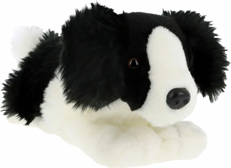 Knuffeldier Puppy Border Collie hond - zachte pluche stof - premium knuffels - 30 cm - honden knuffel huisdieren by Keel Toys in Multicolour – product photo