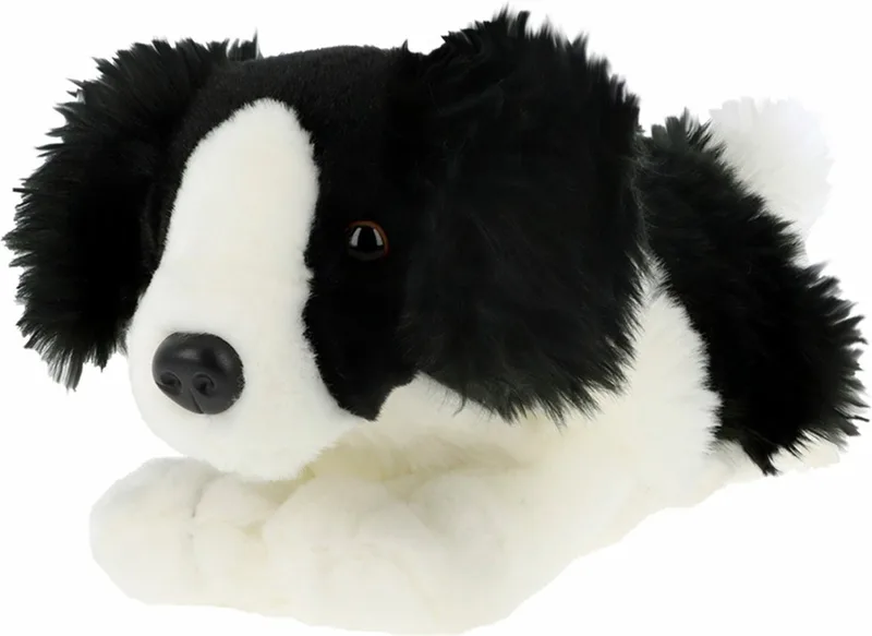 Knuffeldier Puppy Border Collie hond - zachte pluche stof - premium knuffels - 35 cm - honden knuffel huisdieren by Keel Toys in Multicolour – product photo