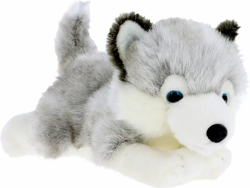 Knuffeldier Puppy Husky hond - zachte pluche stof - premium knuffels - 30 cm - honden knuffel huisdieren by Keel Toys in Grey – product photo
