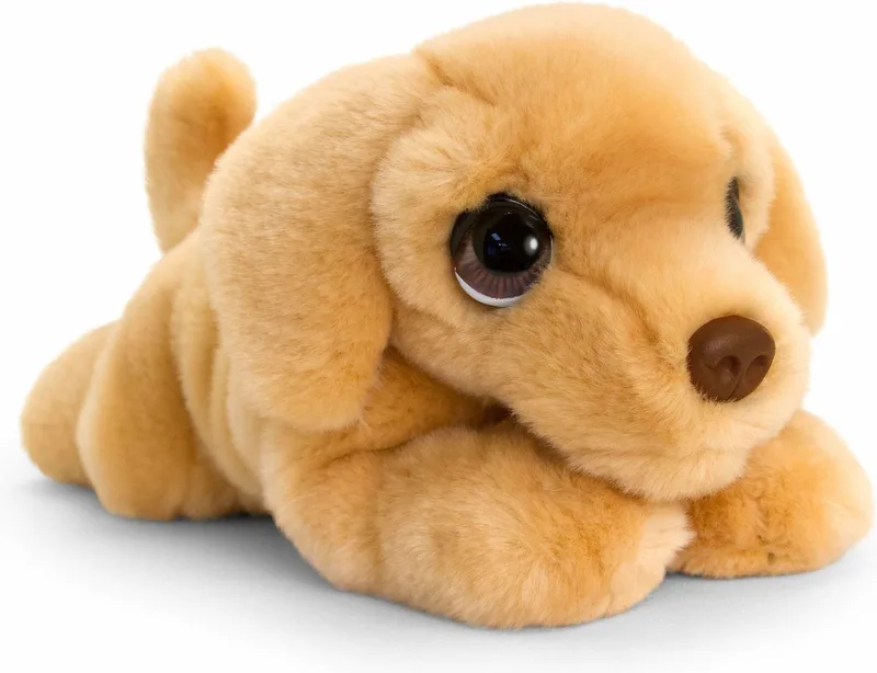 Knuffeldier Puppy Labrador hond - zachte pluche stof - premium knuffels - 25 cm - honden knuffel huisdieren by Keel Toys in Beige – product photo