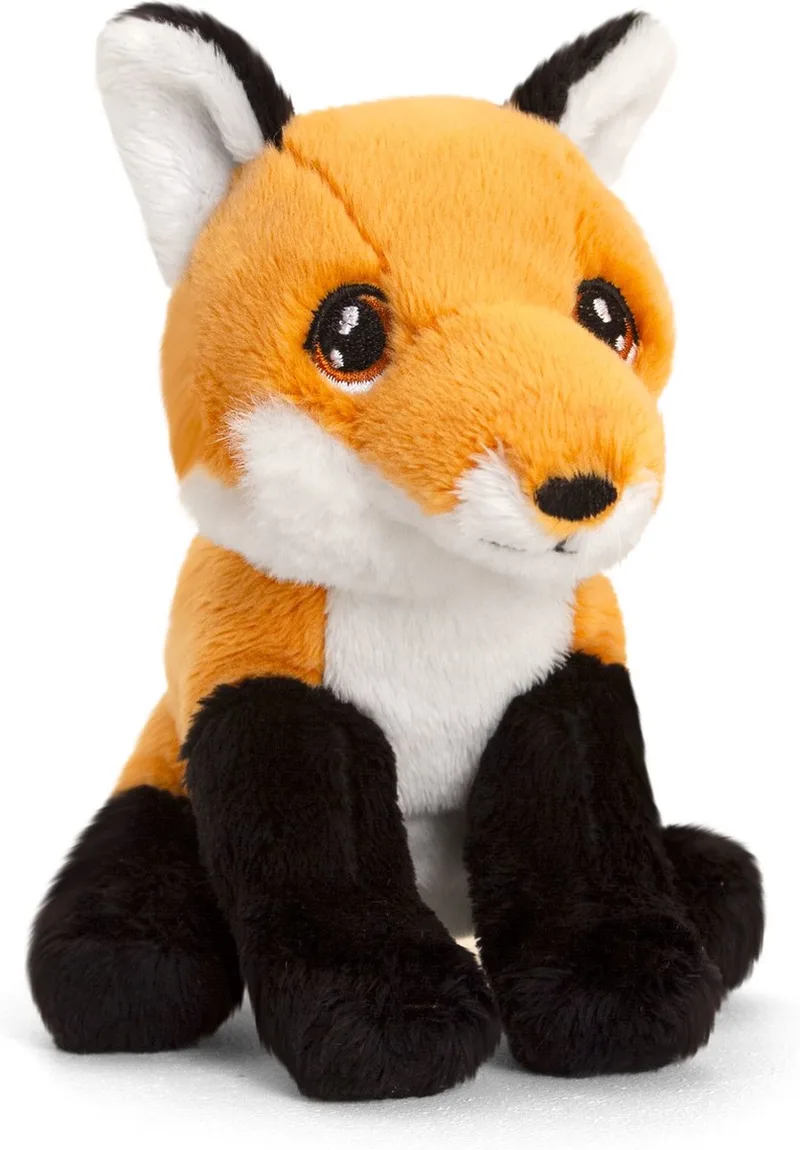 Knuffeldieren Rode Vos - zachte pluche stof - 12 cm - superzacht - cadeau - kinderen de Keel Toys en Multicolore – photo produit