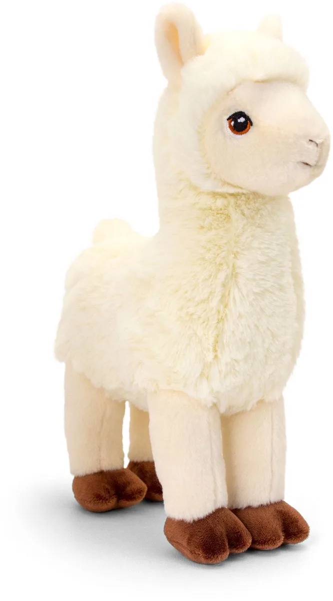 Lama - 25 cm - Dieren knuffelbeesten van Keel Toys in Beige – productfoto