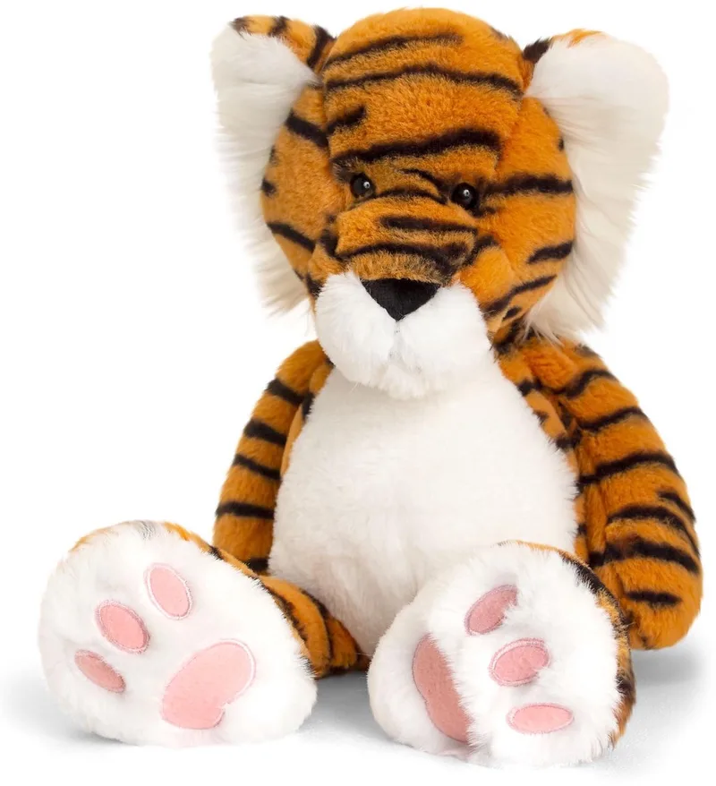 Love to Hug Tijger - 18 cm - Dieren knuffels by Keel Toys in Grey – product photo