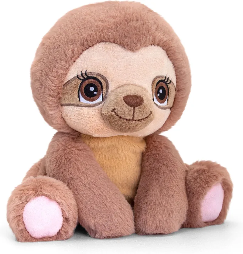 Luiaard pluche knuffel 16 cm - zacht - geborduurde ogen - knuffelbeest by Keel Toys in Multicolour – product photo