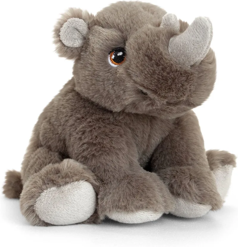 neushoorn knuffel - 25 cm - pluche - knuffeldieren - Afrikaanse dieren - zoogdieren by Keel Toys in Multicolour – product photo
