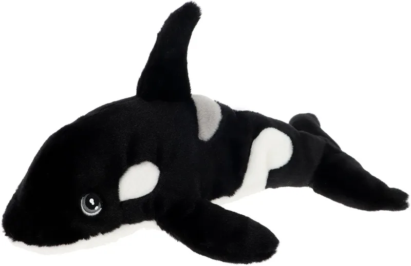 Orka - 30 cm - Dieren knuffelbeesten de Keel Toys en Noir – photo produit