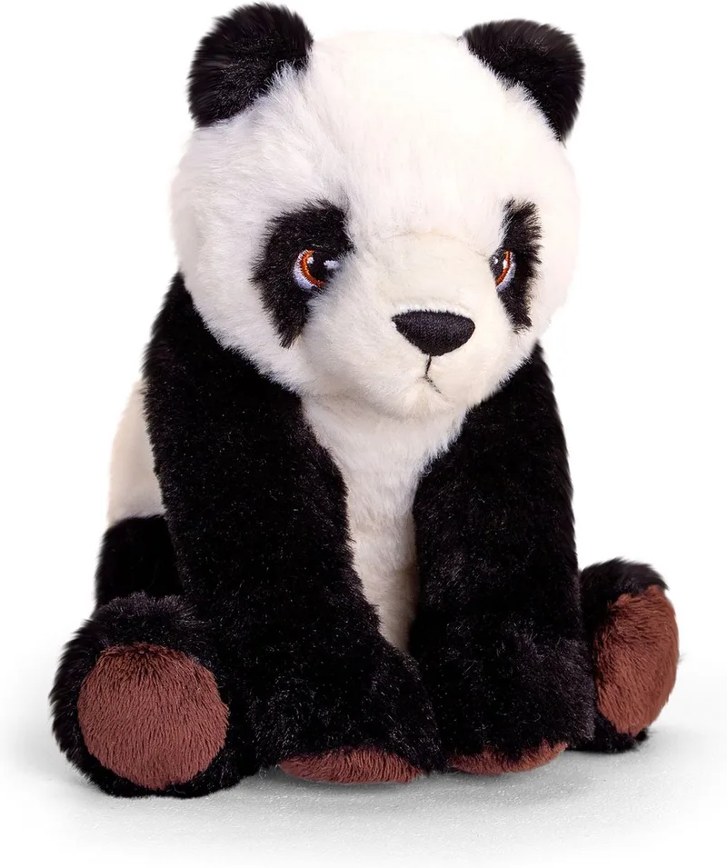 Panda - 18 cm - Dieren knuffelbeesten by Keel Toys in Black – product photo