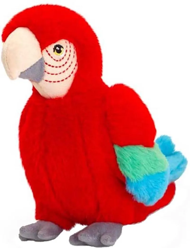 papegaai - 20 cm - Dieren knuffelbeesten by Keel Toys in Red – product photo