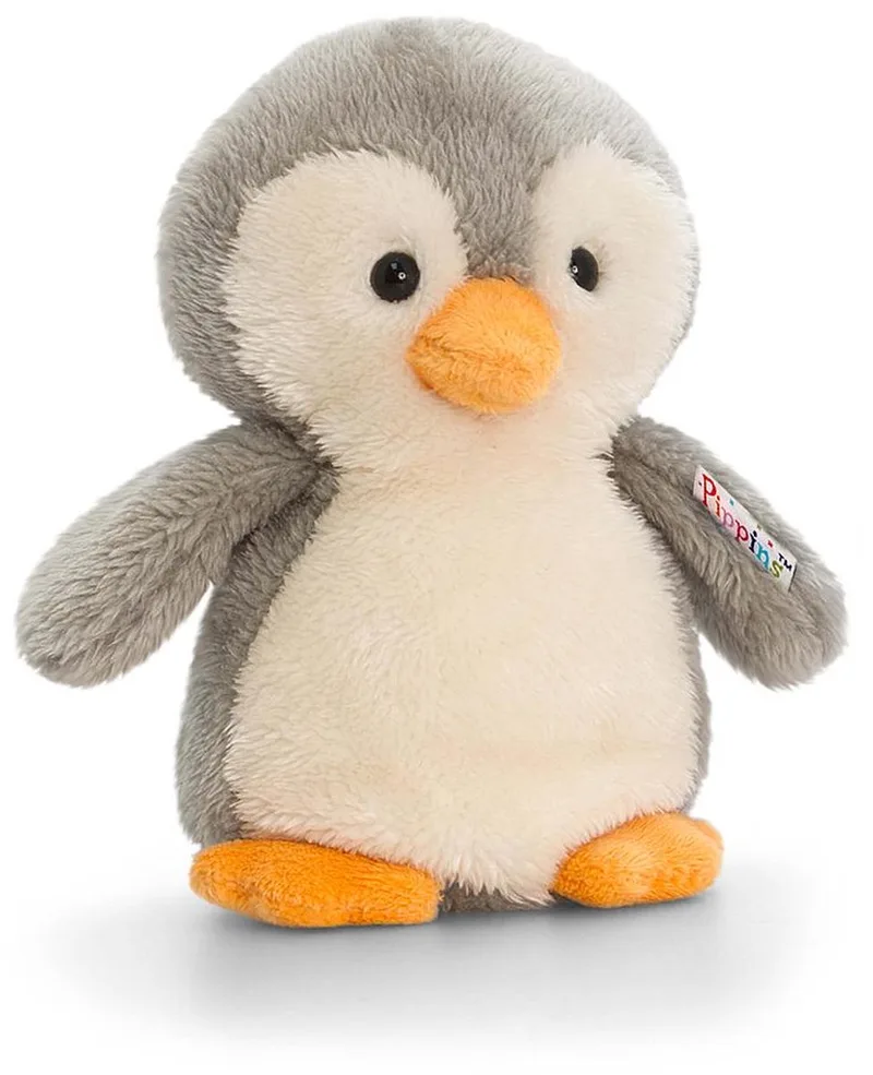 Pinguin - pluche knuffel - grijs/wit - 14 cm de Keel Toys en Multicolore – photo produit