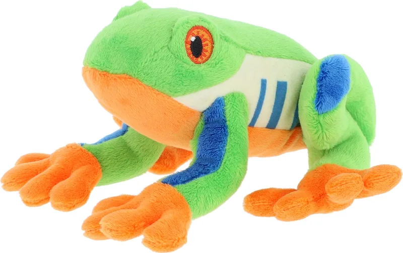 pluche Boomkikker knuffeldier - kleuren - zittend - 15 cm - Luxe Eco kwaliteit knuffels by Keel Toys in Multicolour – product photo