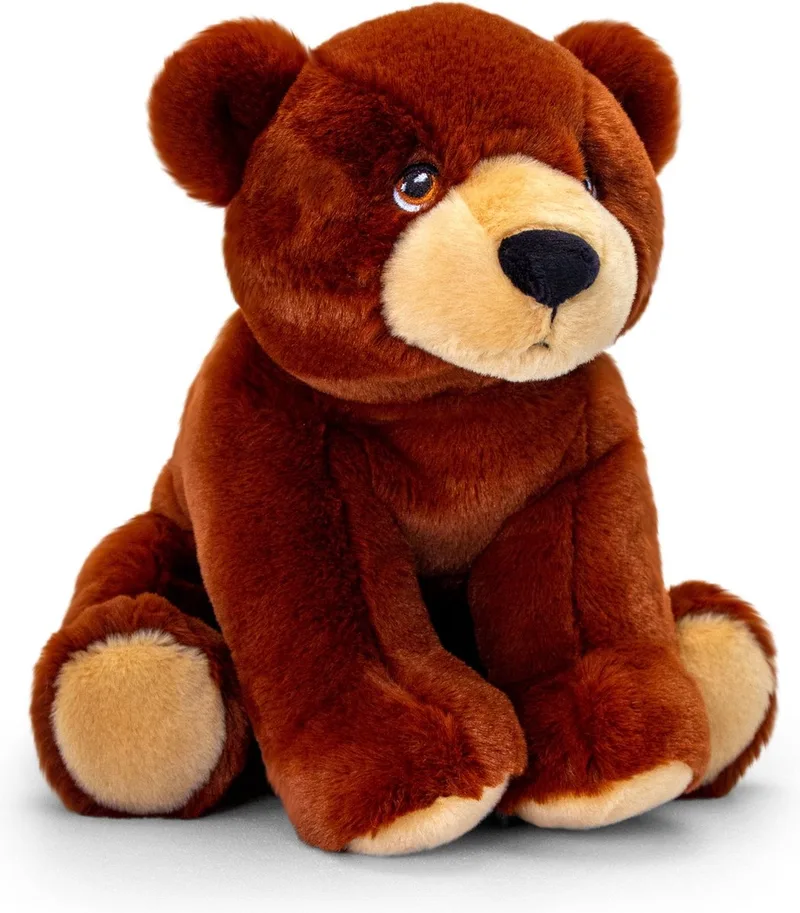 pluche bruine beer 18cm duurzaam knuffeldier. de Keel Toys en Multicolore – photo produit