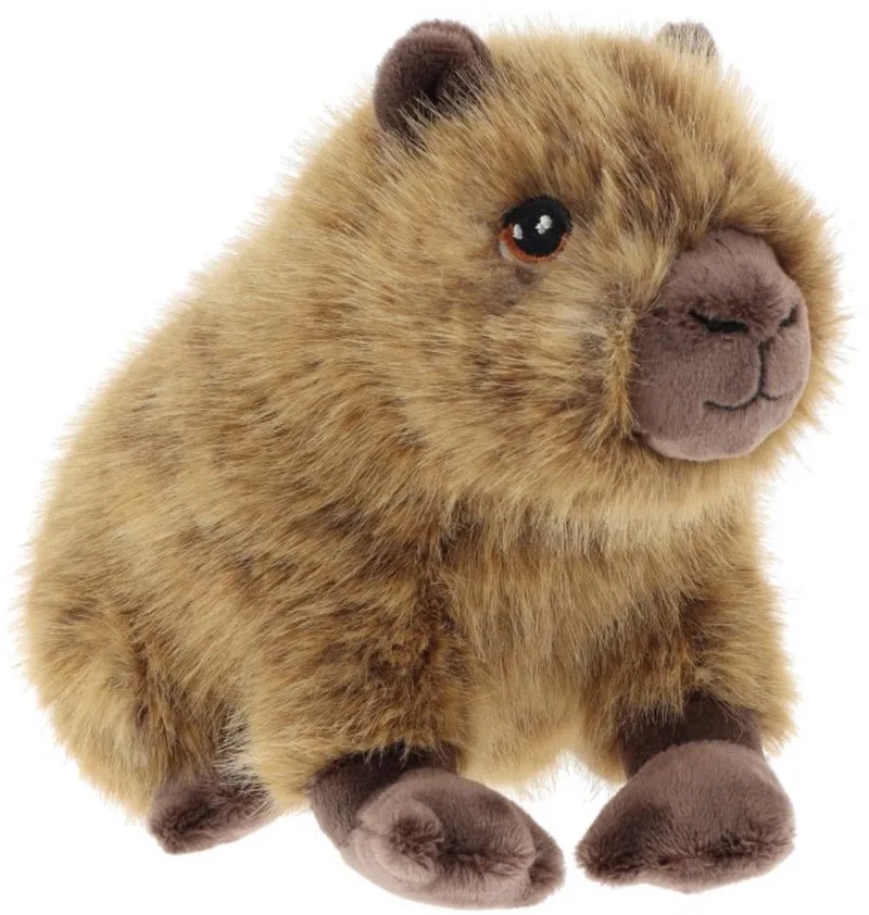 pluche Capybara - knuffeldier - zittend - 25 cm - knuffel Capybara - Eco collectie by Keel Toys in Brown – product photo