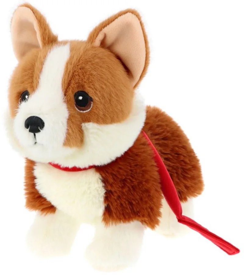 pluche Corgi Hond - knuffeldier - staand - 23 cm - knuffel Hond - eco - puppy love collection van Keel Toys in Bruin – productfoto