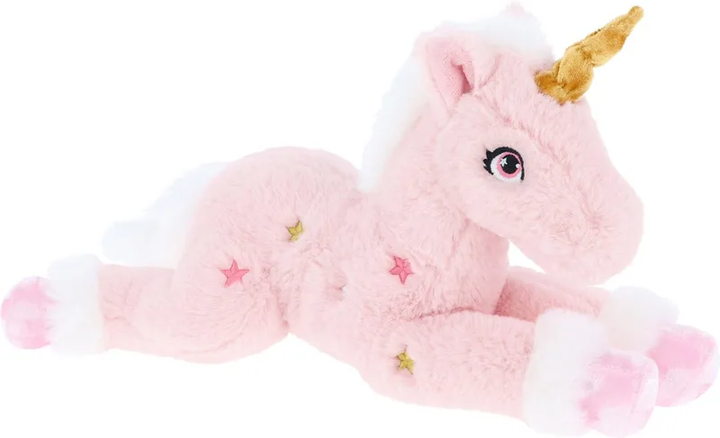 pluche eenhoorn knuffel - roze/wit - 35 cm - mystieke dieren - met glitter sterren - unicorns by Keel Toys in Pink – product photo