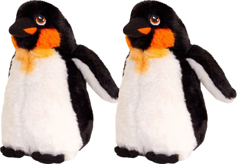 pluche keizers pinguin knuffeldier - 2x - wit/zwart - staand - 20 cm - Pooldieren by Keel Toys in Multicolour – product photo