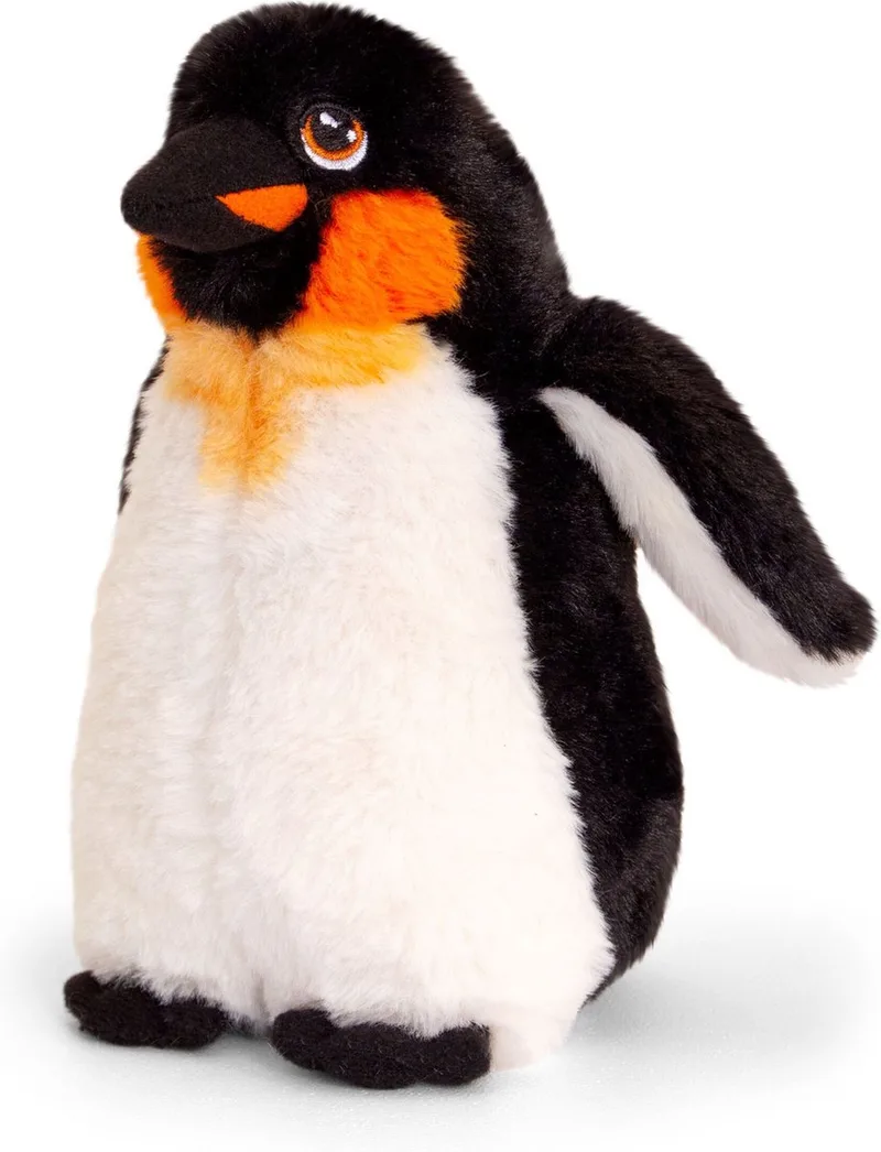 pluche keizers pinguin knuffeldier - wit/zwart - staand - 20 cm - Pooldieren van Keel Toys in Meerkleurig – productfoto