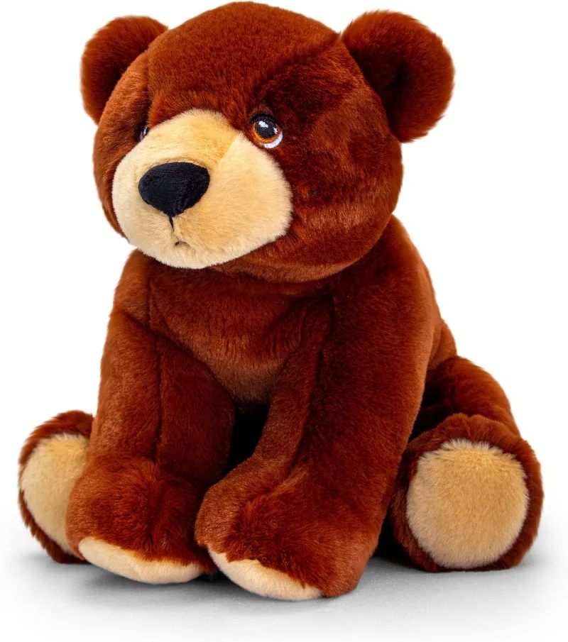 Pluche knuffel dieren bruine beer 25 cm - Knuffelbeesten beren speelgoed från Keel Toys i Brun – produktbild