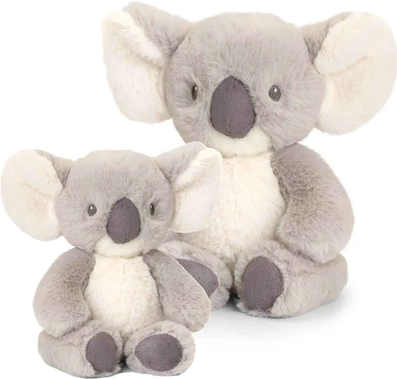 Pluche knuffels koala familie - 2x stuks - 14 en 25 cm - grijs - knuffeldieren setje - cadeau by Keel Toys in Multicolour – product photo