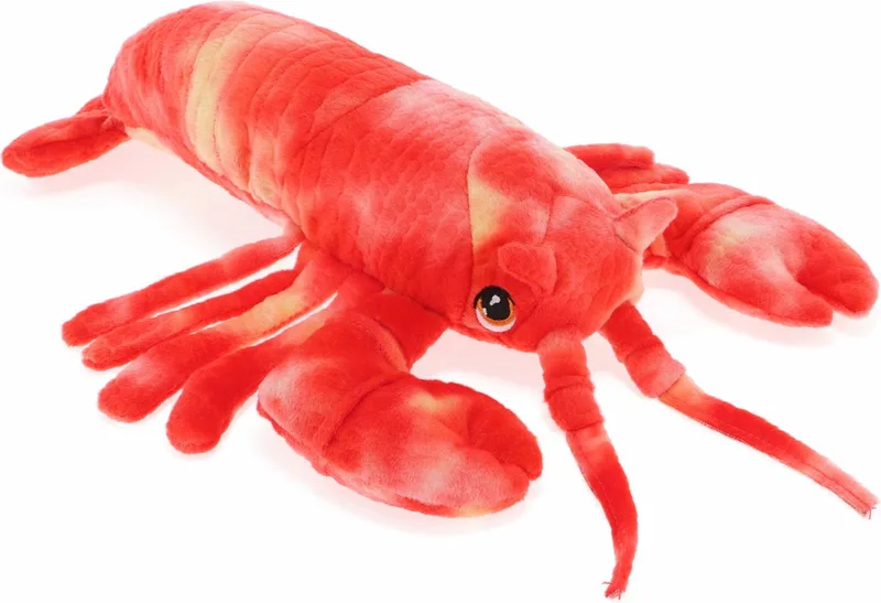 pluche kreeft knuffeldier - lopend - 25 cm - Zeedieren de Keel Toys en Rouge – photo produit