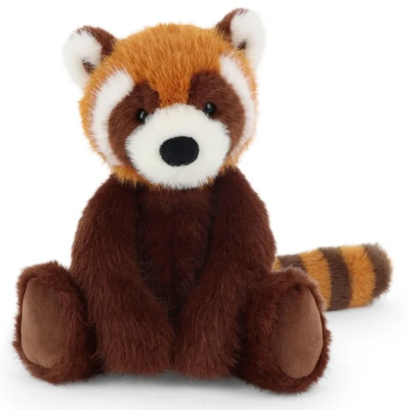 pluche Rode Panda - knuffeldier - zittend - 20 cm - knuffel Panda de Keel Toys en Rouge – photo produit