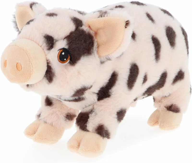 pluche varken/biggetje knuffeldier - roze gevlekt - lopend - 28 cm - Luxe Eco kwaliteit knuffels by Keel Toys in Multicolour – product photo