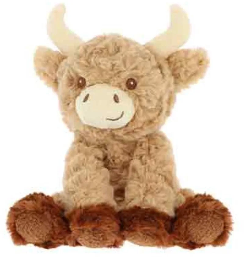 schotse hooglander koe - 15 cm - Dieren knuffelbeesten by Keel Toys in Beigen – product photo