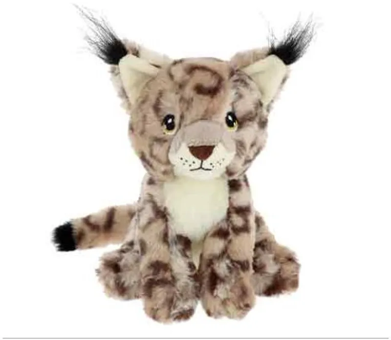 Wilde kat - 18 cm - Dierenknuffelbeesten van Keel Toys in Beige – productfoto