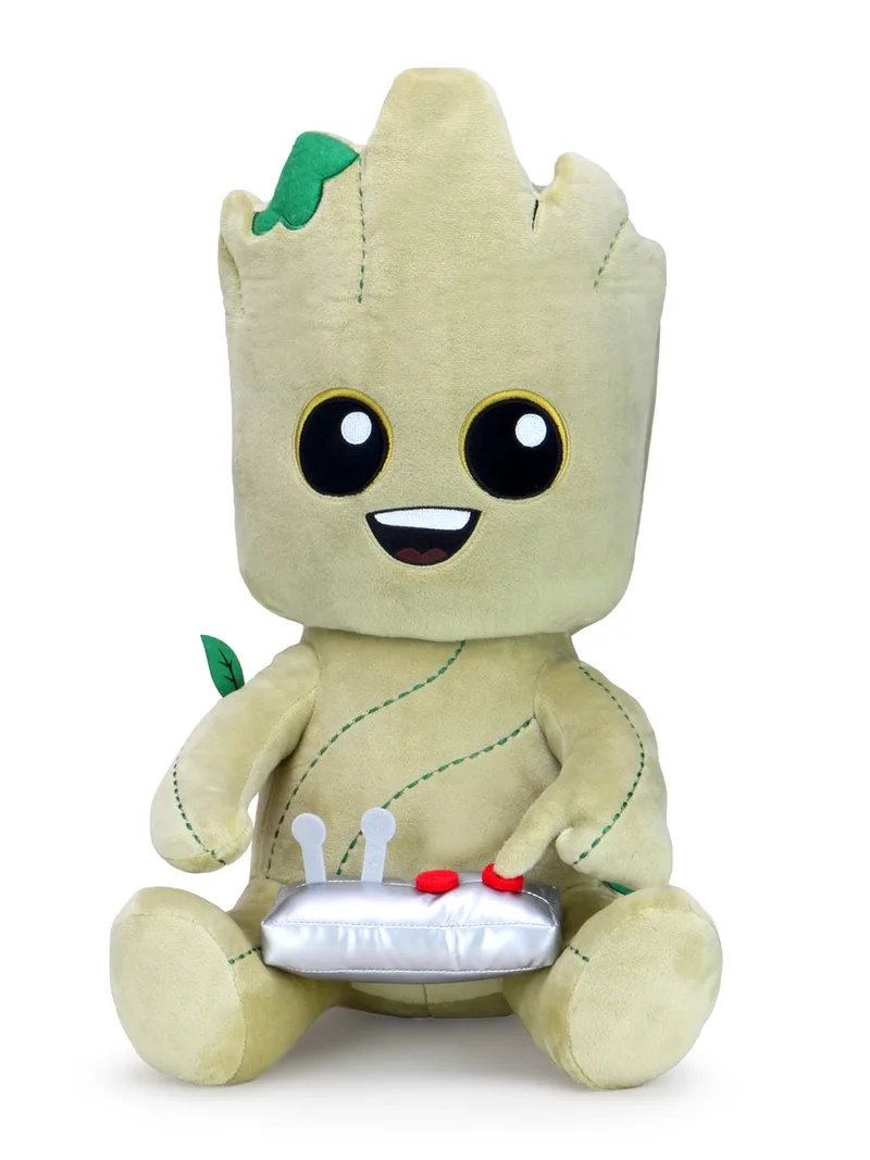 Marvel™: Guardians of the Galaxy - Button Groot HugMe Plush von Kidrobot in Mehrfarbig – Produktfoto