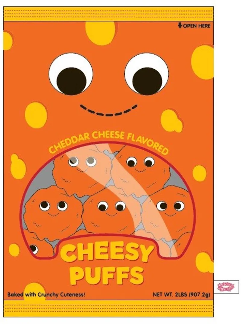 Yummyworld XL Cheese Puff - Arnold and the Puffs 24 inch Plush by Kidrobot in Multicolour – product photo