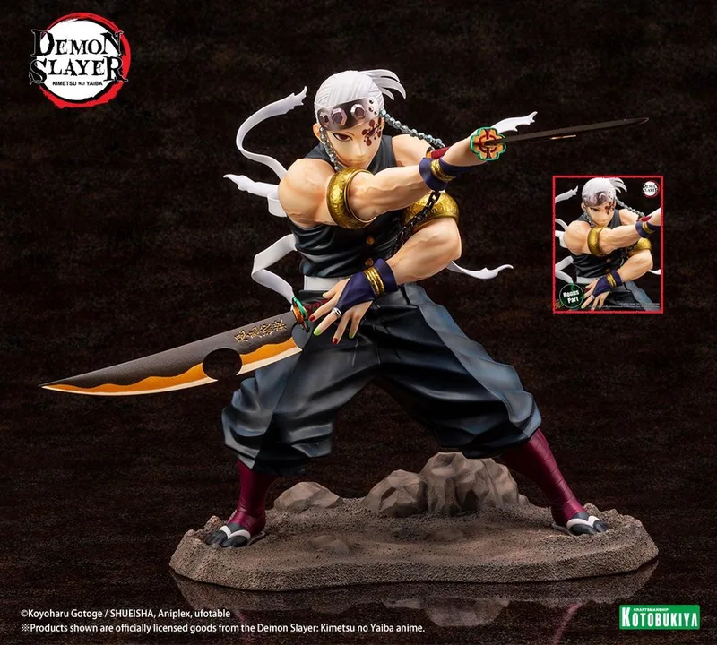 Demon Slayer: Kimetsu no Yaiba ARTFXJ Statue 1/8 Tengen Uzui Bonus Edition 23 cm van Kotobukiya in Meerkleurig – productfoto