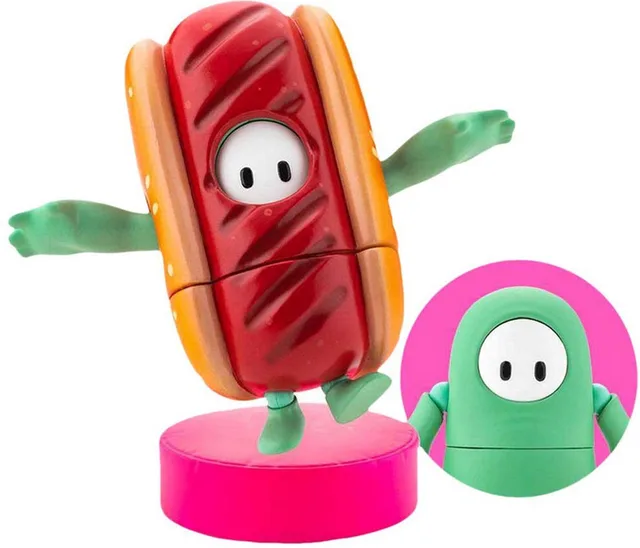 Fall Guys: Ultimate Knockout Action Figure 1/20 Pack 03 Mint Chocolate / Hot Dog Skin 8 cm Action Figuur