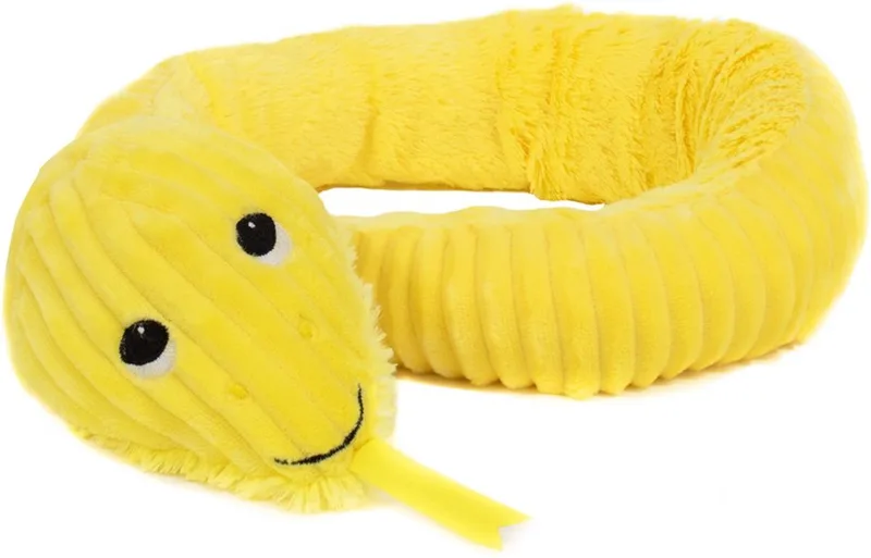 Knuffel Slang 30 Cm by Les Deglingos in Yellow – product photo