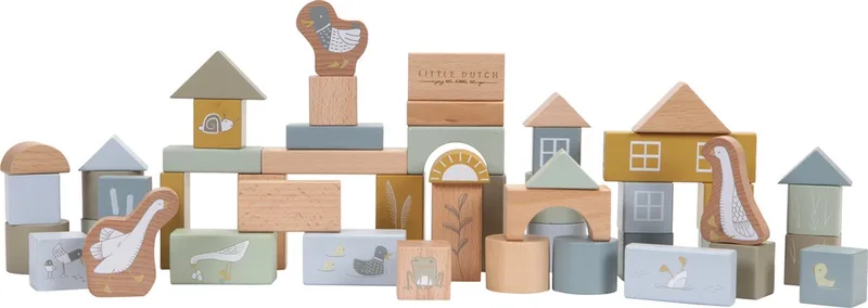 Bouwblokken Blue fra Little Dutch i Blå – produktbillede