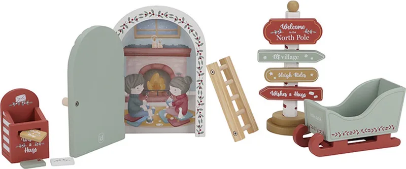 Kerstdeurset FSC von Little Dutch in Mehrfarbig – Produktfoto
