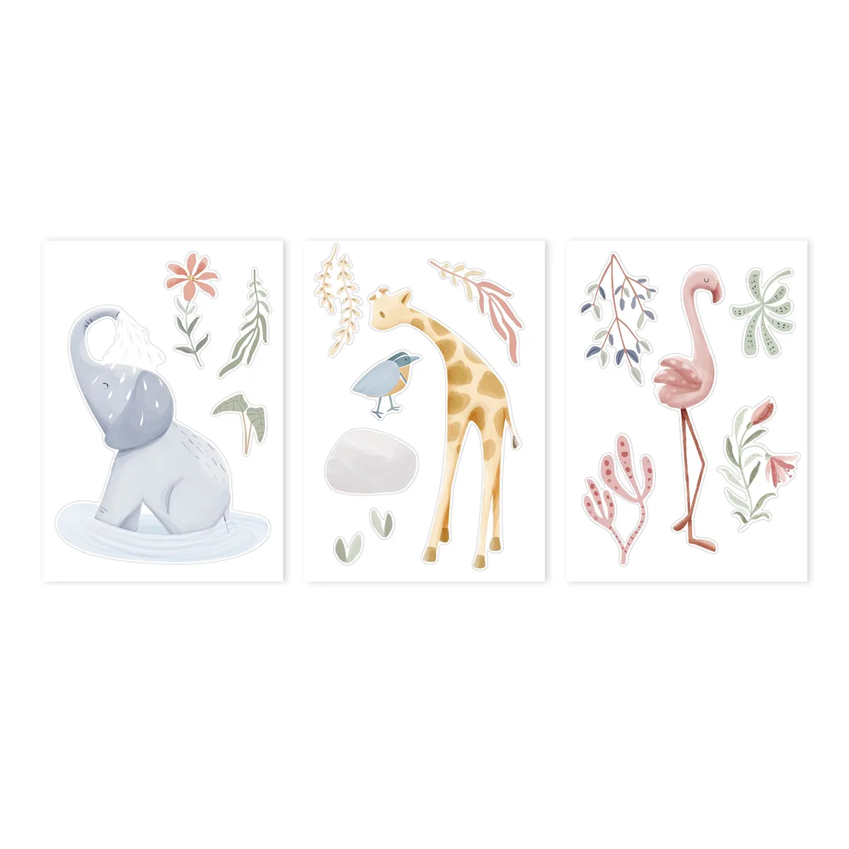 Muursticker Little Dutch Blooming Safari van Little Dutch – productfoto