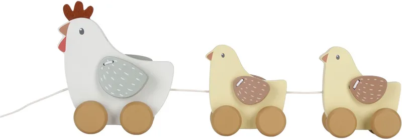 Trekdier kippen FSC - Little Farm de Little Dutch en Multicolore – photo produit