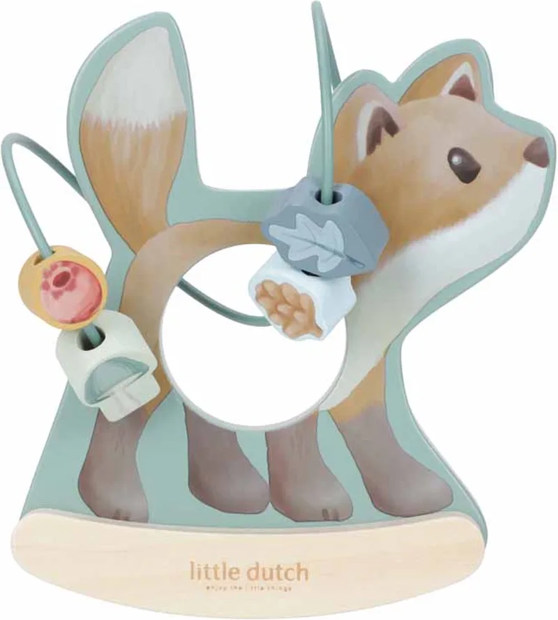 Wiebeldier Vos - Forest Friends FSC de Little Dutch en Bleu – photo produit