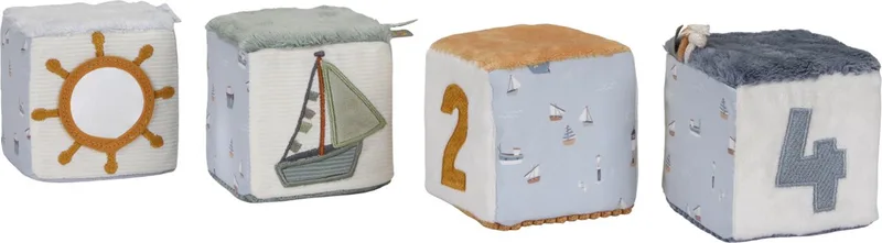 Zachte Blokkenset - Sailors Bay von Little Dutch in Wit off white – Produktfoto