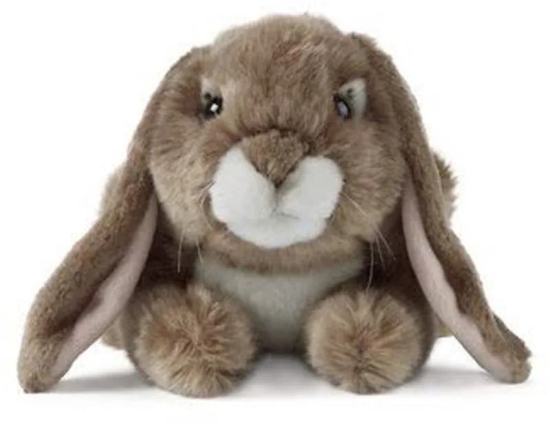 knuffel donkerbruine konijn met hangoren eco-vriendelijk. fra Living Nature i Brun – produktbillede