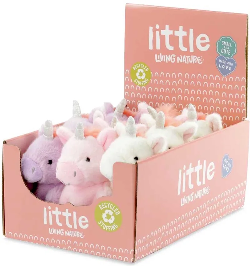 knuffel eenhoorn LITTLE Snugglies - pluche speelgoed. fra Living Nature i Flerfarvet – produktbillede