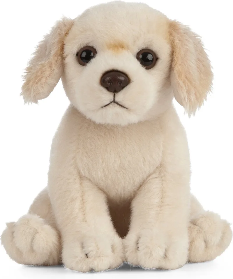 Knuffel hond - Golden Retriever - zittend - pluche - 16 cm von Living Nature in Creme – Produktfoto