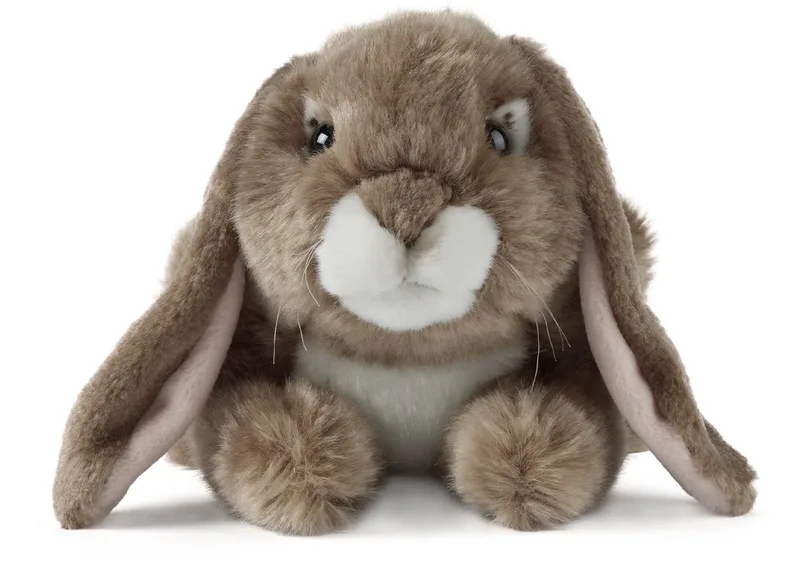 knuffel konijn met hangoren eco-vriendelijk. fra Living Nature i Brun – produktbillede