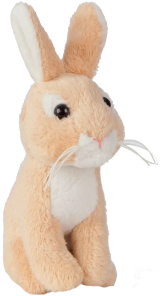 knuffel konijn - Wild Rabbit pluche speelgoed 9 cm. by Living Nature in Multicolour – product photo