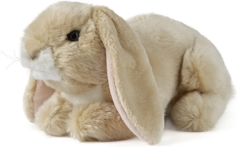 knuffel Light Brown Lop Eared Rabbit 24 cm fra Living Nature i Brun – produktbillede