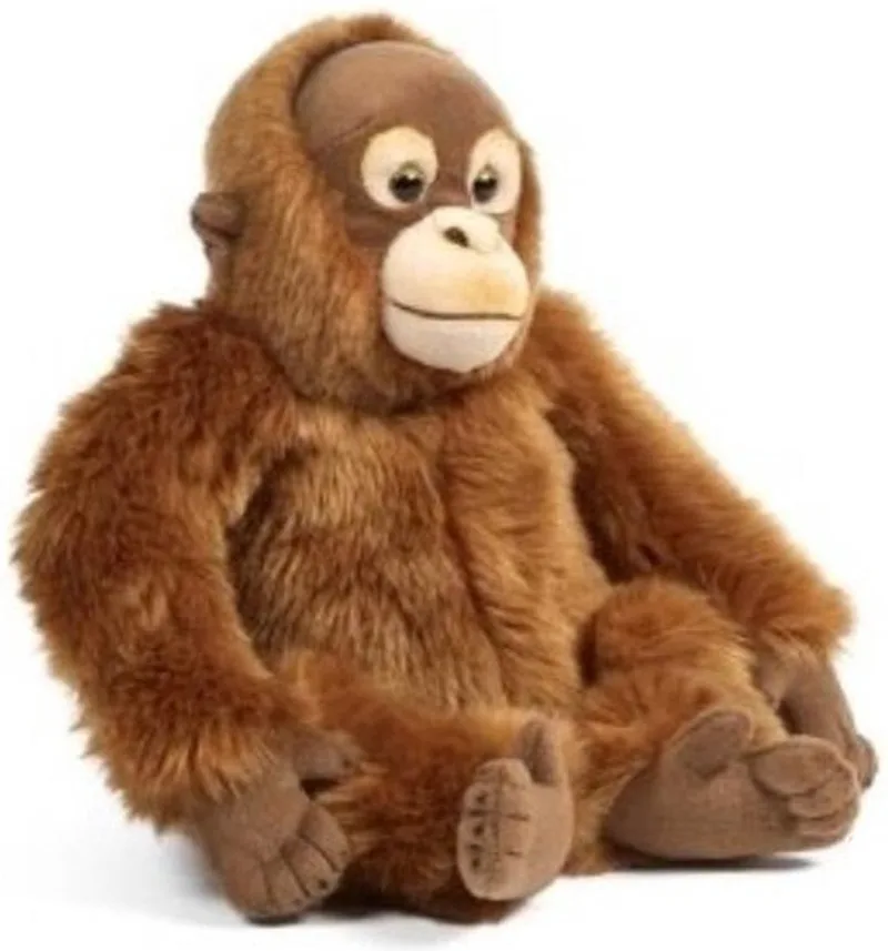 Orang Oetan - 30 cm - Pluche - aap - knuffel - speelgoed de Living Nature en Marron – photo produit