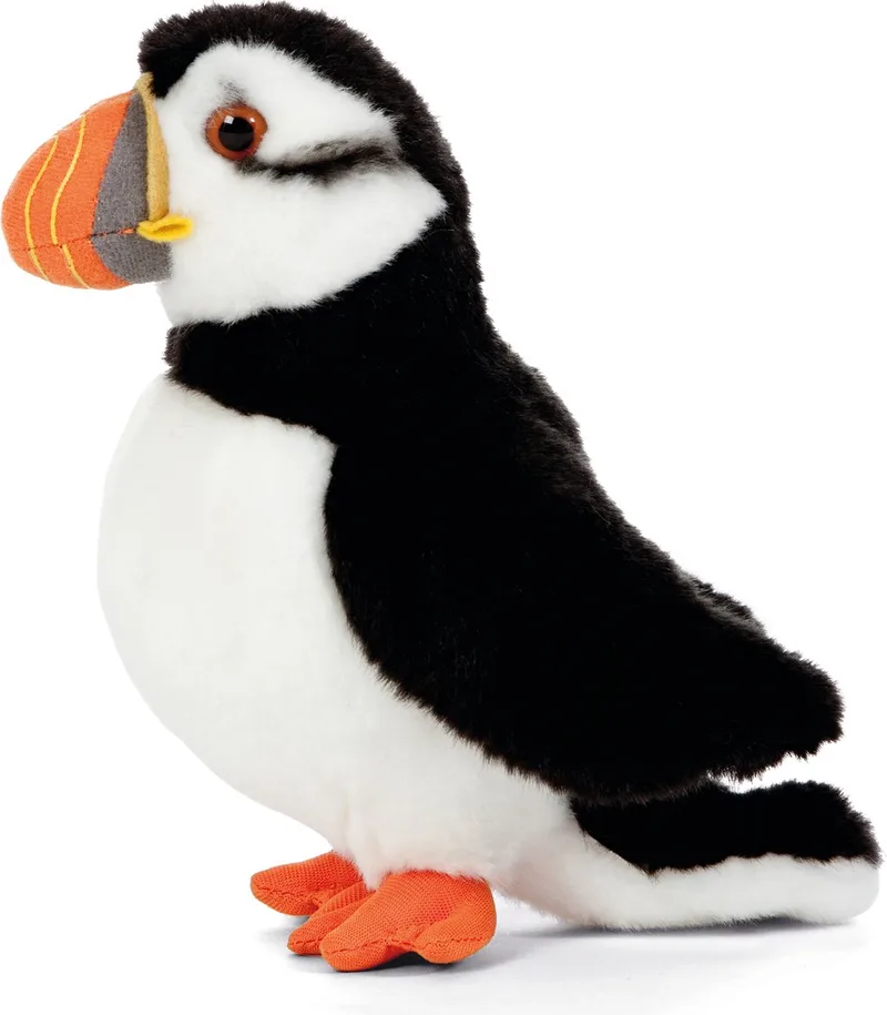 Papegaaiduiker knuffel - 20 cm - pluche vogel - zeevogels från Living Nature i Flerfärgad – produktbild