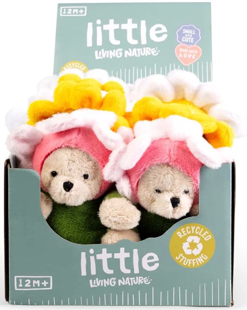 pluche bloemenknuffel - kleurrijk speelgoed voor kinderen. by Living Nature in Multicolour – product photo